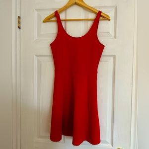 Red, tank H&M dress